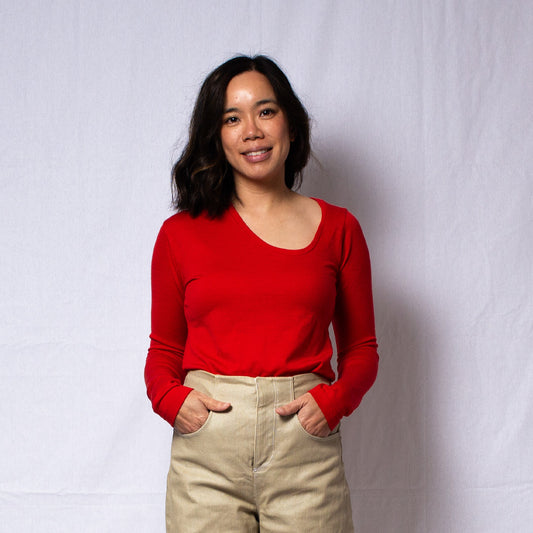 The Not So Basic Top in Fire Engine Red
