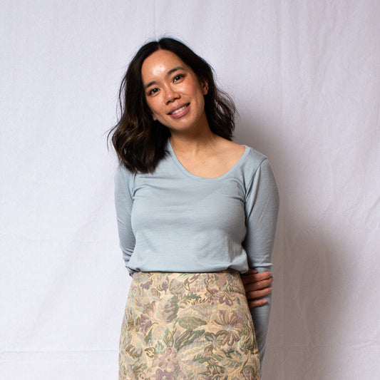 The Not So Basic Top in Duck Egg Blue