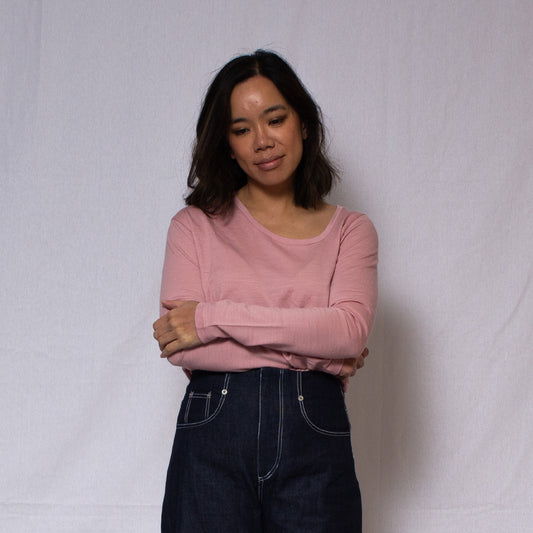 The Not So Basic Top in Dusty Pink
