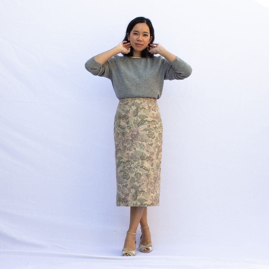 Elaine Dee Jaquard Floral Skirt