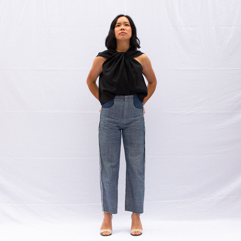 Twist Twist Top in Midnight