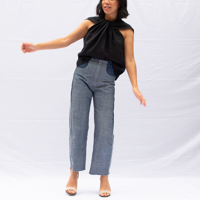 Twist Twist Top in Midnight