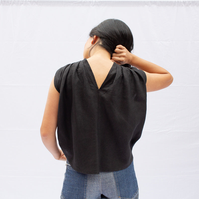 Twist Twist Top in Midnight