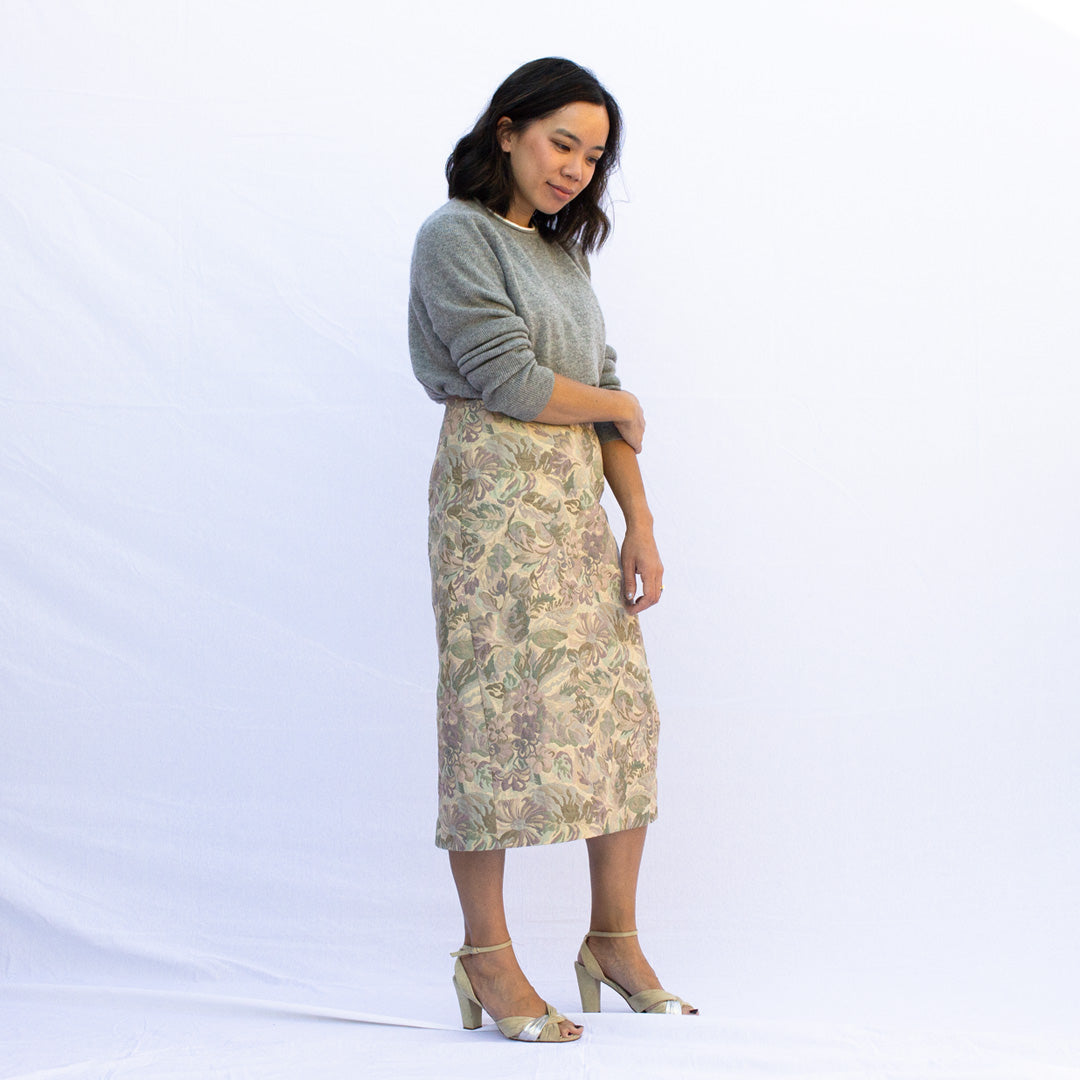 Elaine Dee Jaquard Floral Skirt