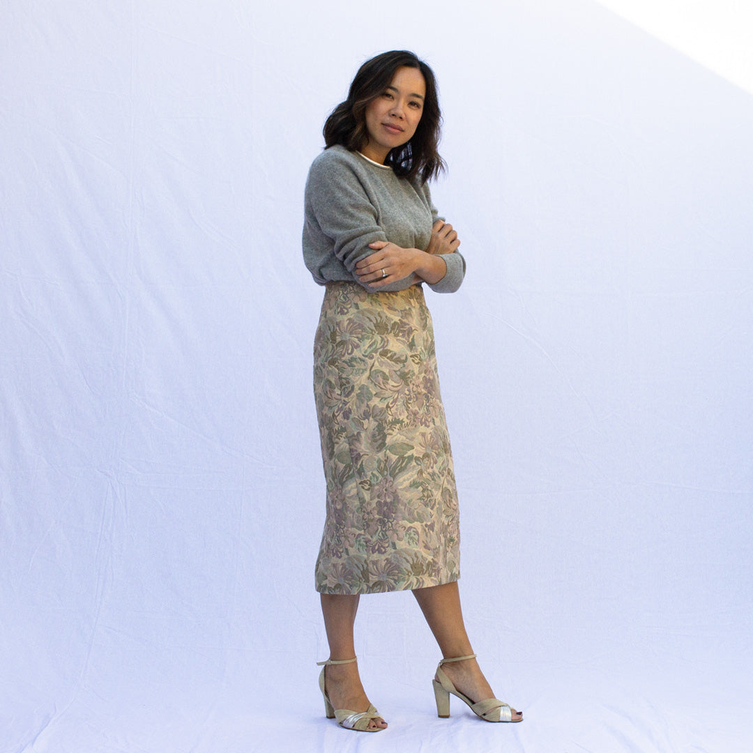 Elaine Dee Jaquard Floral Skirt