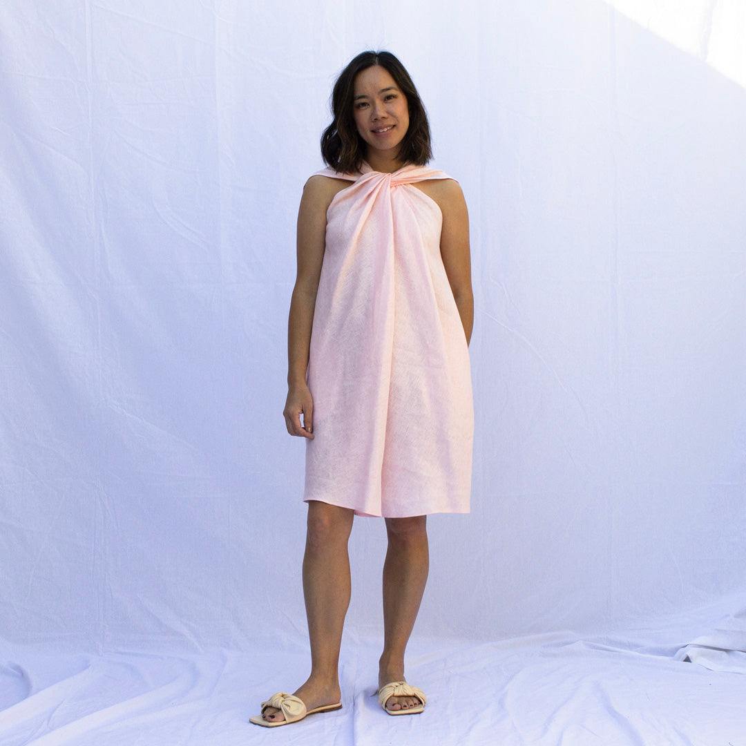 Twist Twist Dress in Blush