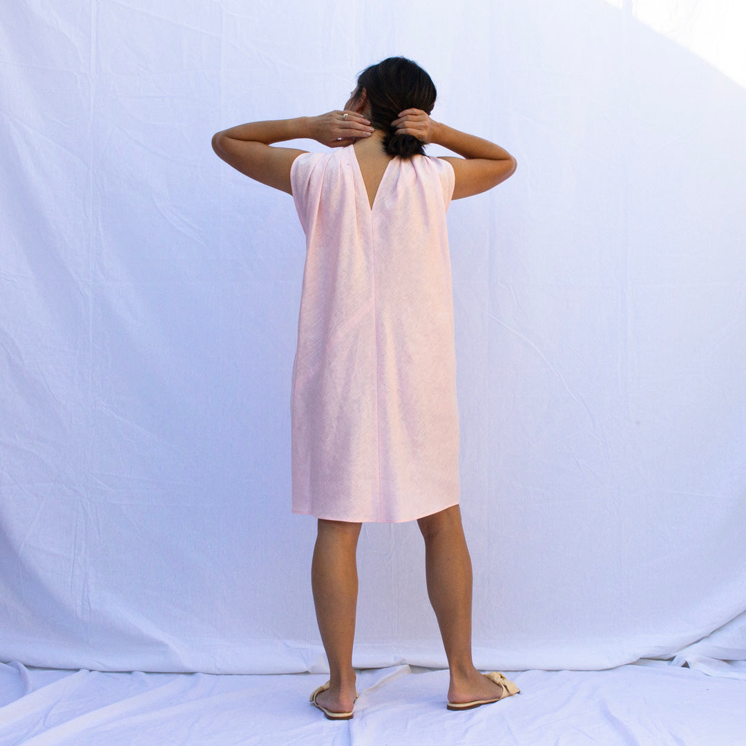 Twist Twist Dress in Blush