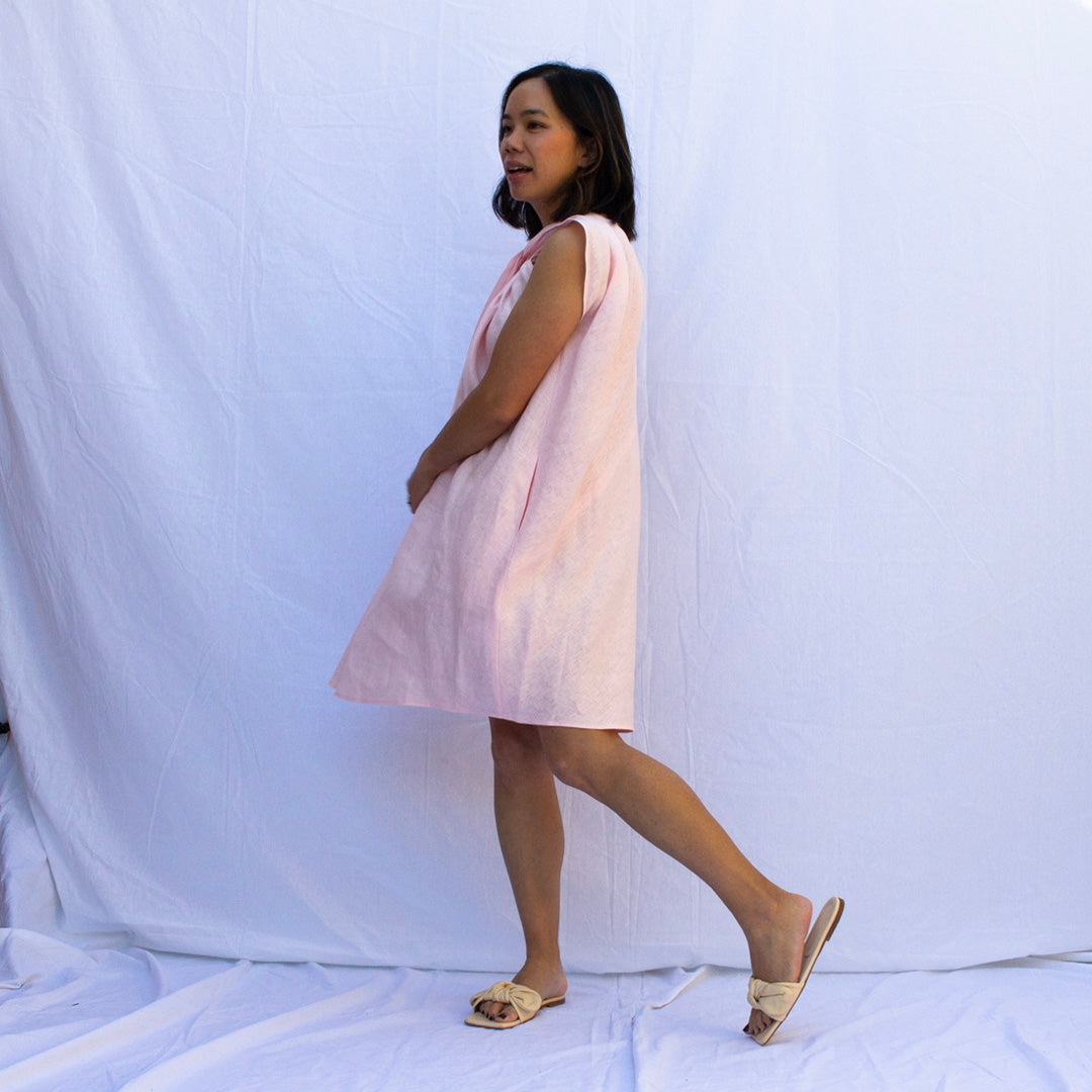 Twist Twist Dress in Blush