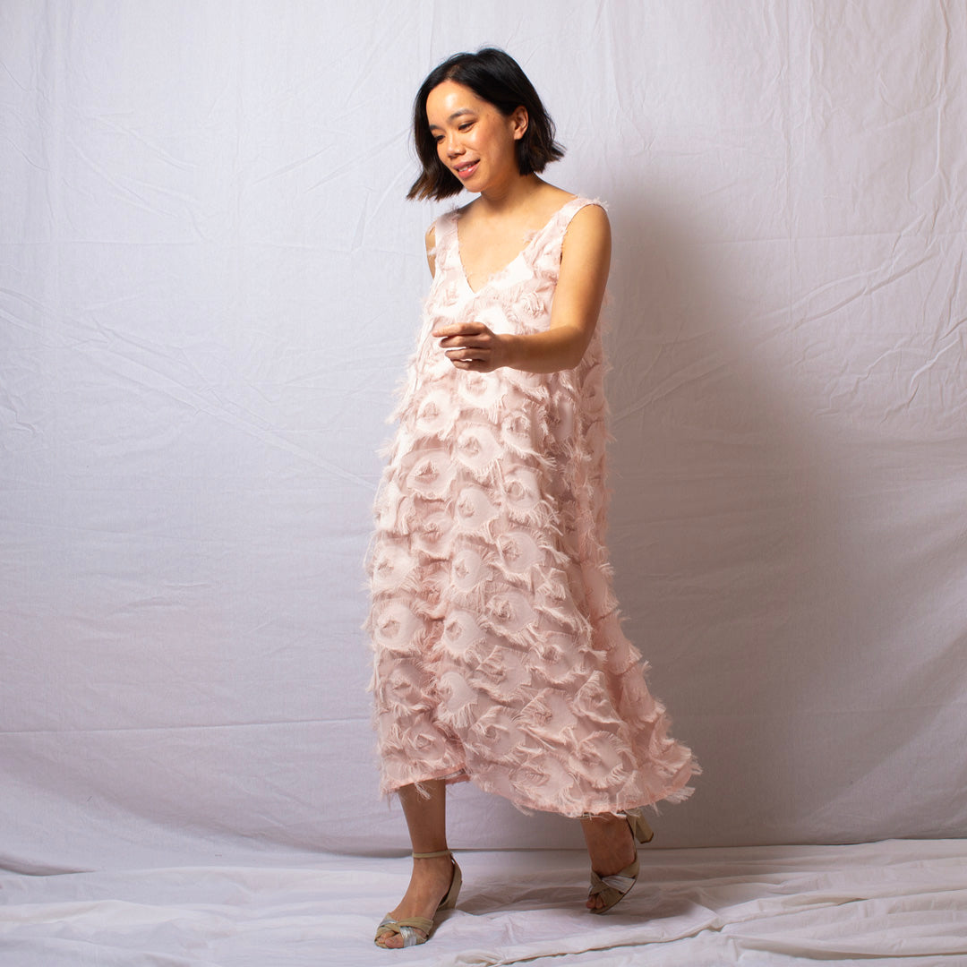Feather Dress in Pink