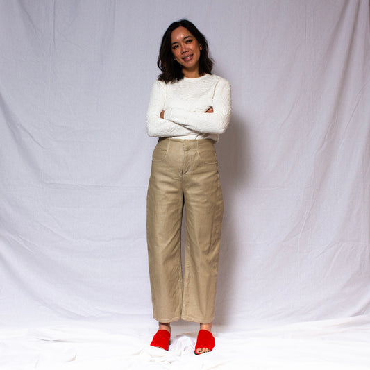 Grow Old With me Jeans in Deadstock Sandstone