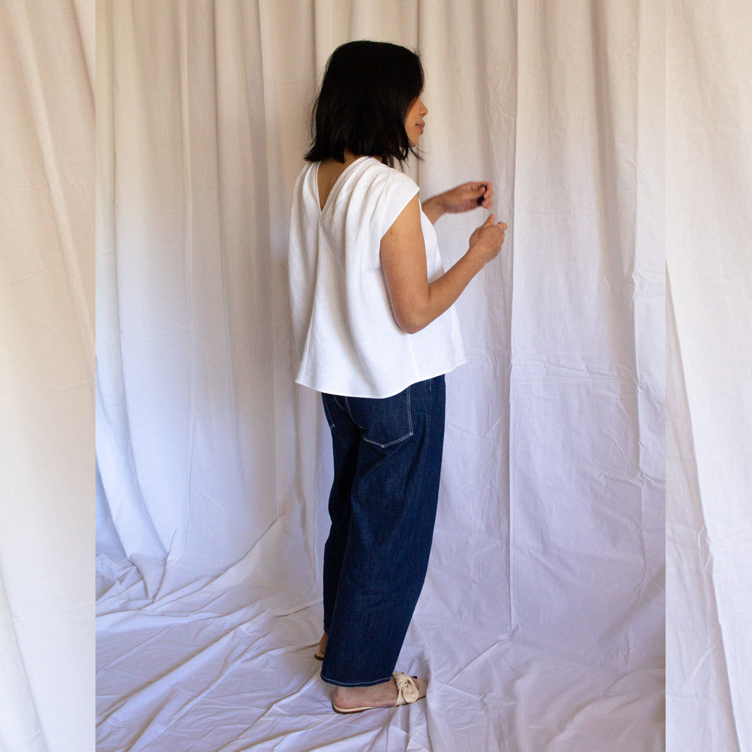 Twist Twist Top in Bright White