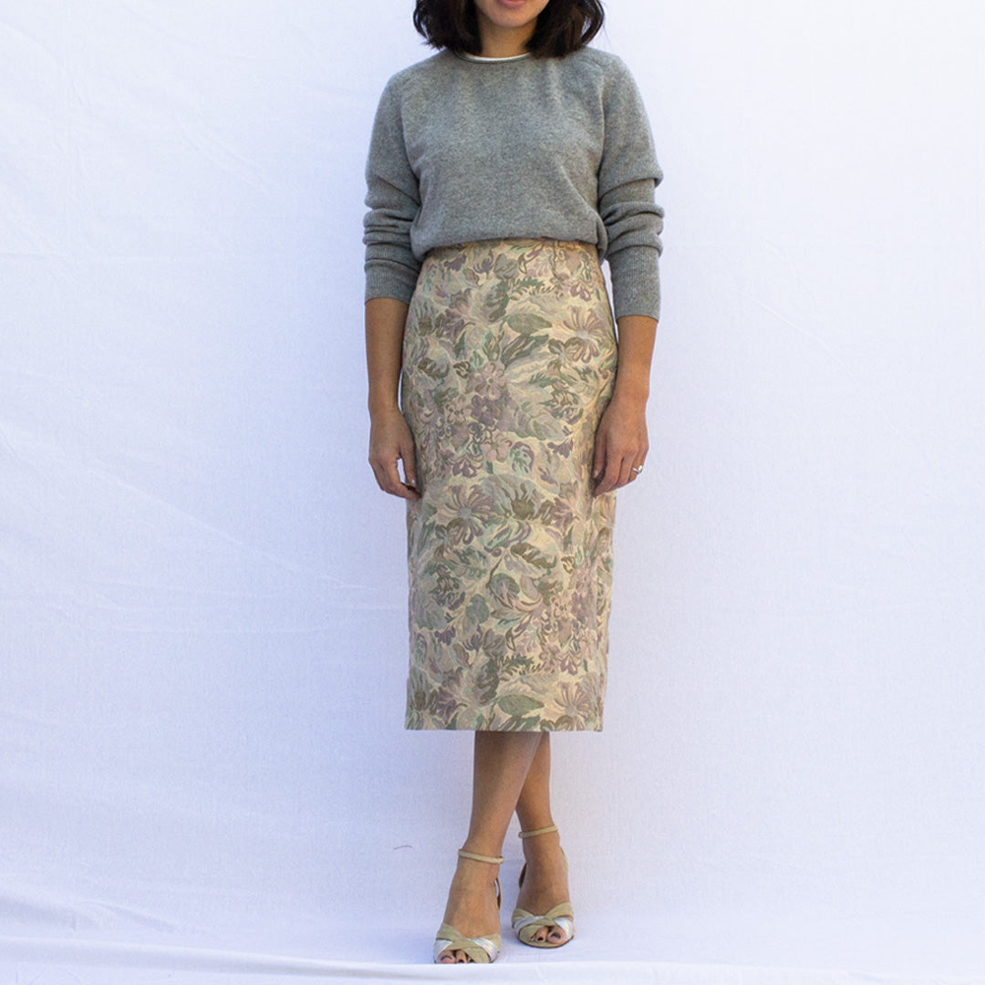 Elaine Dee Jaquard Floral Skirt