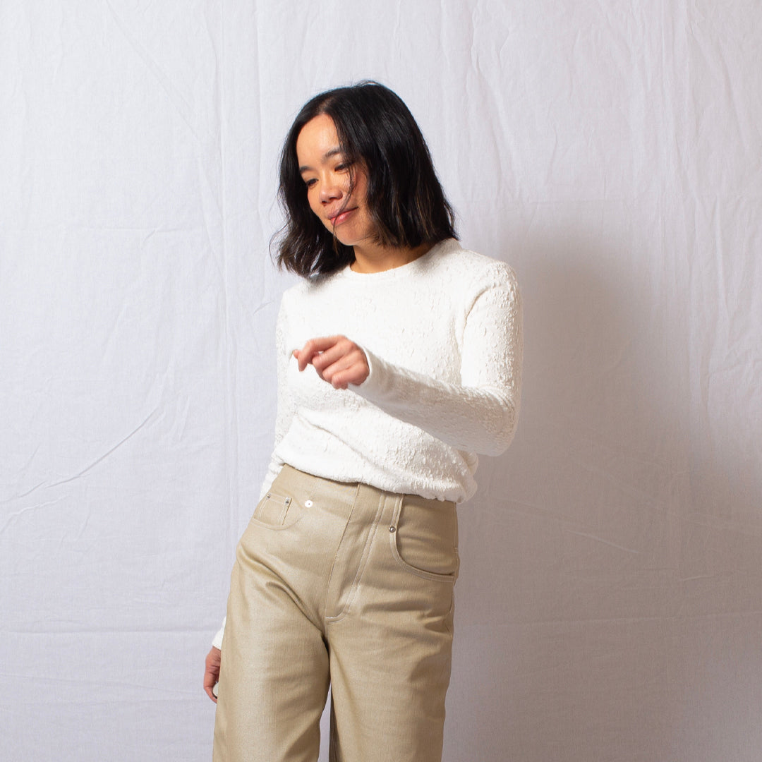 Grow Old With me Jeans in Deadstock Sandstone