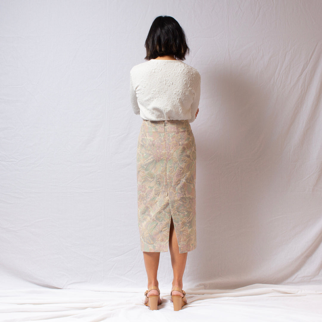 Grow Old with Me, Curtain Skirt in Vintage Blush