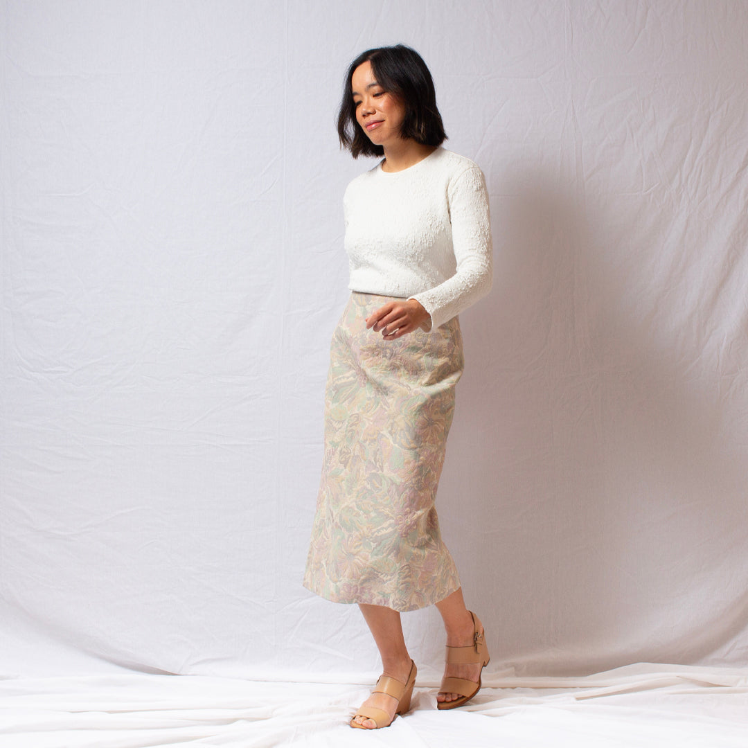Grow Old with Me, Curtain Skirt in Vintage Blush