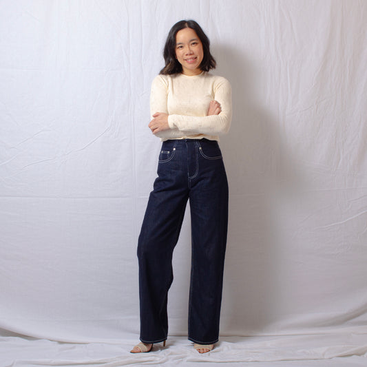 Grow Old With me Jeans in Deadstock Indigo