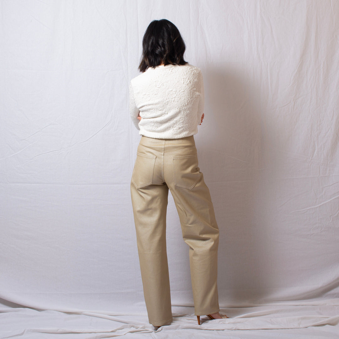 Grow Old With me Jeans in Deadstock Sandstone