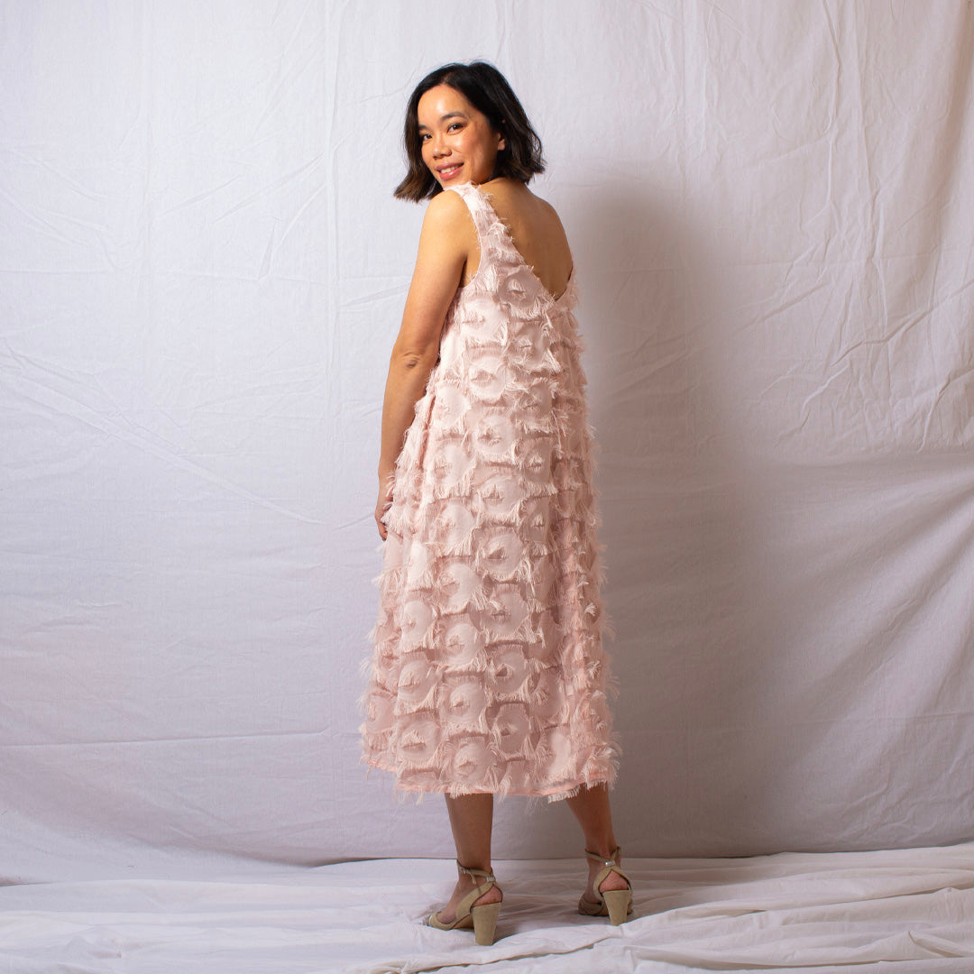 Feather Dress in Pink