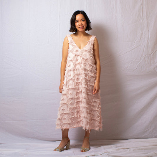Feather Dress in Pink
