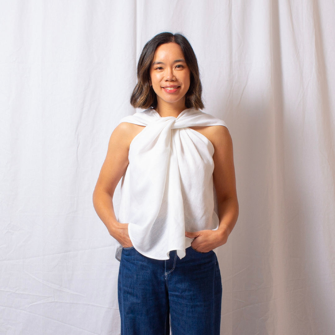 Twist Twist Top in Bright White