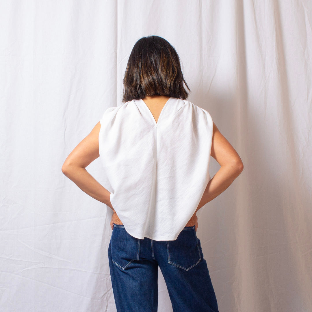 Twist Twist Top in Bright White