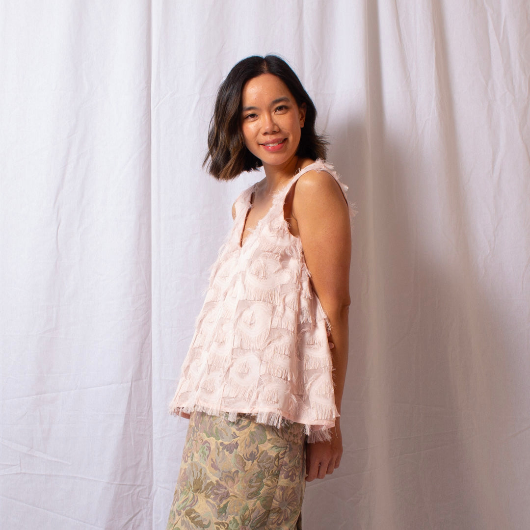 Nothing Goes To Waste Top in Pink