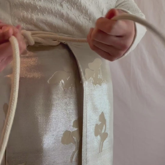 Silk wrap skirt video